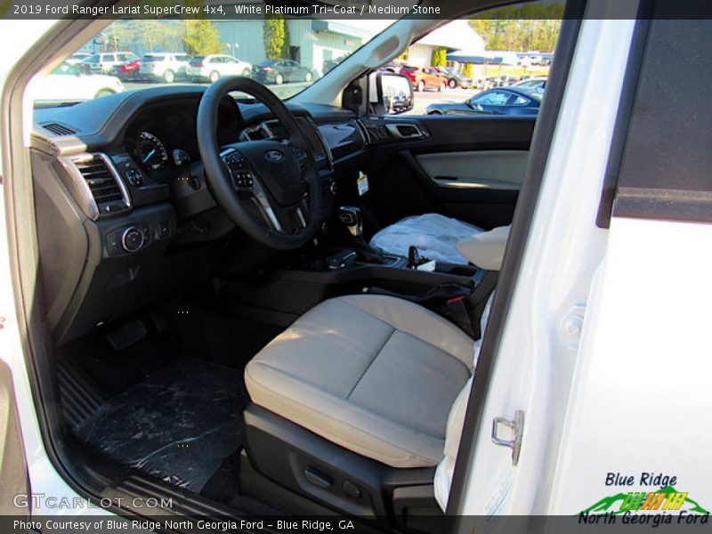 White Platinum Tri-Coat / Medium Stone 2019 Ford Ranger Lariat SuperCrew 4x4