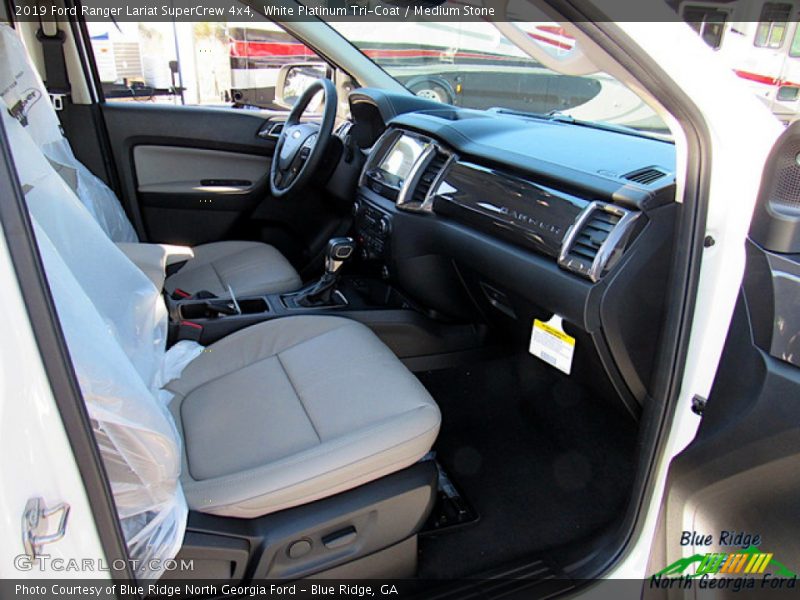 White Platinum Tri-Coat / Medium Stone 2019 Ford Ranger Lariat SuperCrew 4x4