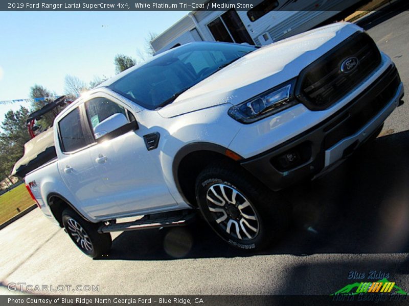 White Platinum Tri-Coat / Medium Stone 2019 Ford Ranger Lariat SuperCrew 4x4