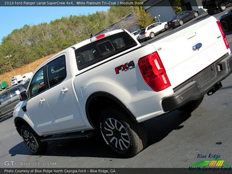White Platinum Tri-Coat / Medium Stone 2019 Ford Ranger Lariat SuperCrew 4x4