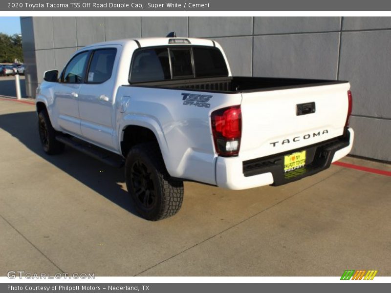 Super White / Cement 2020 Toyota Tacoma TSS Off Road Double Cab