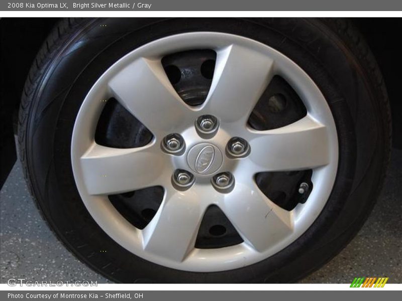 Bright Silver Metallic / Gray 2008 Kia Optima LX