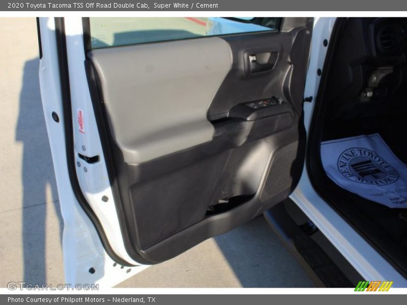 Super White / Cement 2020 Toyota Tacoma TSS Off Road Double Cab