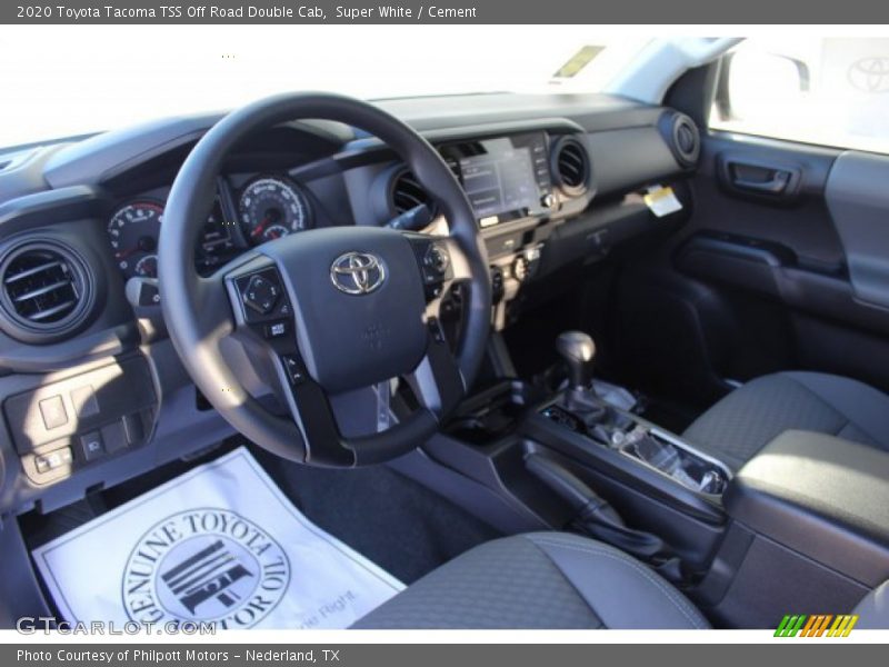 Super White / Cement 2020 Toyota Tacoma TSS Off Road Double Cab