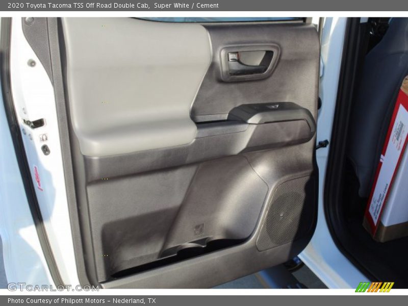 Super White / Cement 2020 Toyota Tacoma TSS Off Road Double Cab