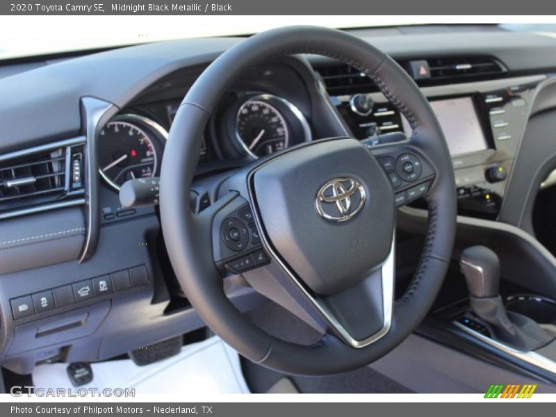 Midnight Black Metallic / Black 2020 Toyota Camry SE