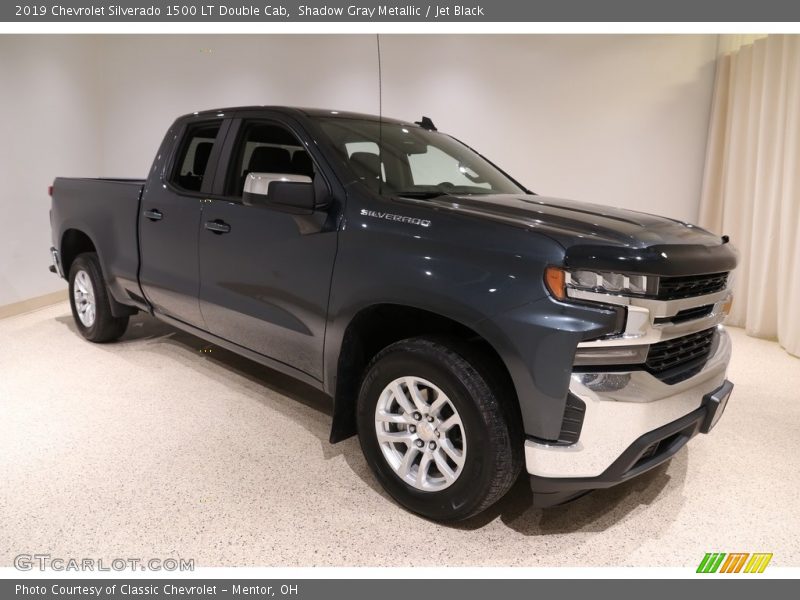 Shadow Gray Metallic / Jet Black 2019 Chevrolet Silverado 1500 LT Double Cab