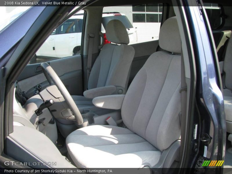 Velvet Blue Metallic / Gray 2008 Kia Sedona LX