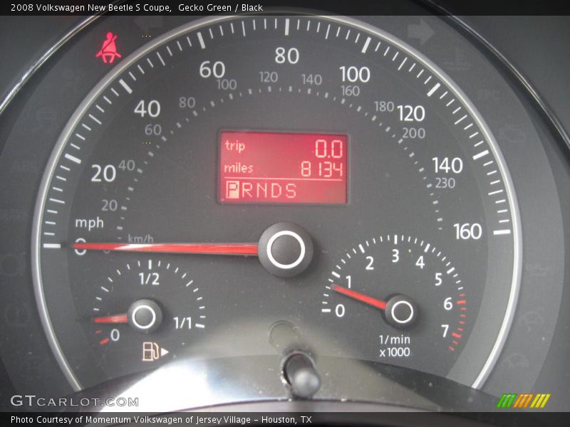 Gecko Green / Black 2008 Volkswagen New Beetle S Coupe