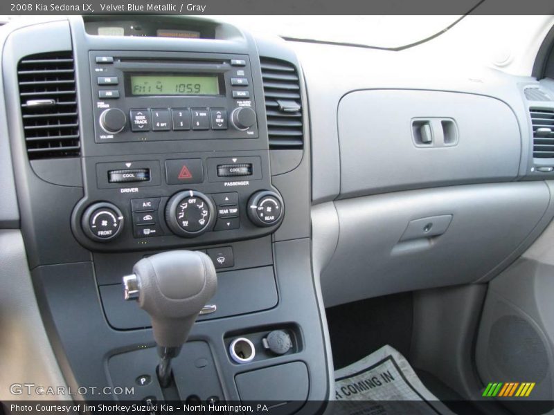 Velvet Blue Metallic / Gray 2008 Kia Sedona LX