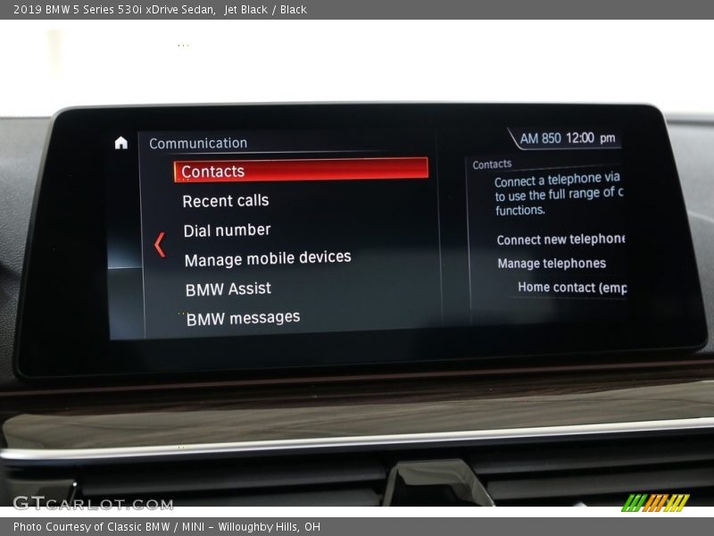 Jet Black / Black 2019 BMW 5 Series 530i xDrive Sedan