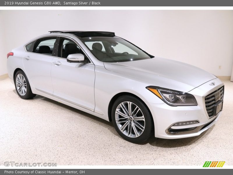 Front 3/4 View of 2019 Genesis G80 AWD