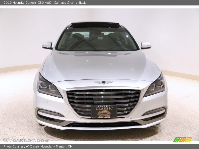 Santiago Silver / Black 2019 Hyundai Genesis G80 AWD