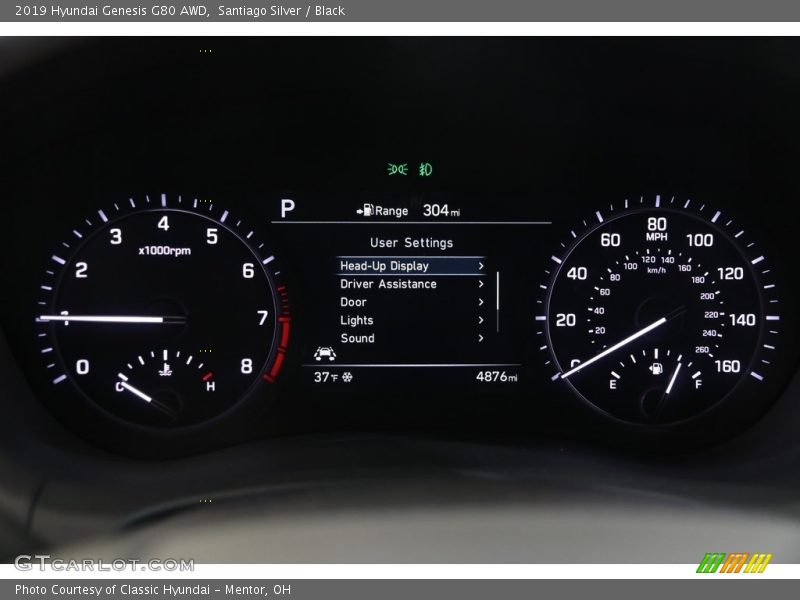  2019 Genesis G80 AWD G80 AWD Gauges