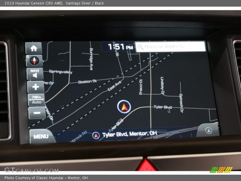 Navigation of 2019 Genesis G80 AWD