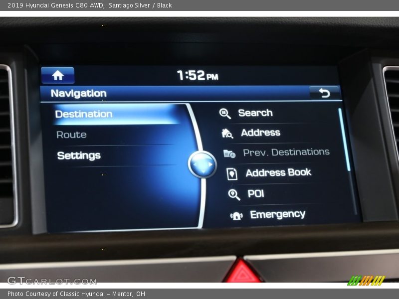 Santiago Silver / Black 2019 Hyundai Genesis G80 AWD