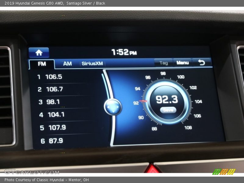 Audio System of 2019 Genesis G80 AWD