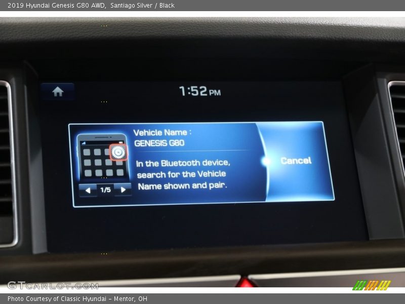 Santiago Silver / Black 2019 Hyundai Genesis G80 AWD