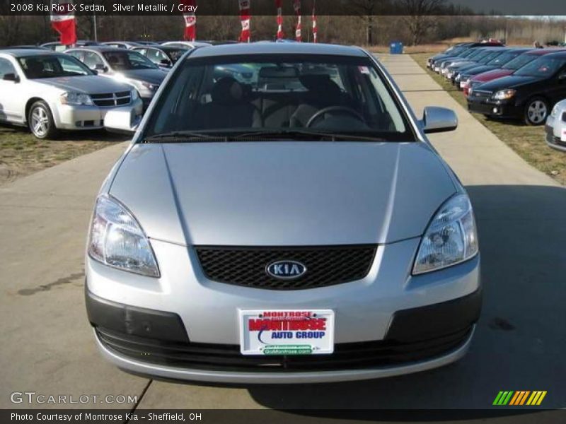 Silver Metallic / Gray 2008 Kia Rio LX Sedan