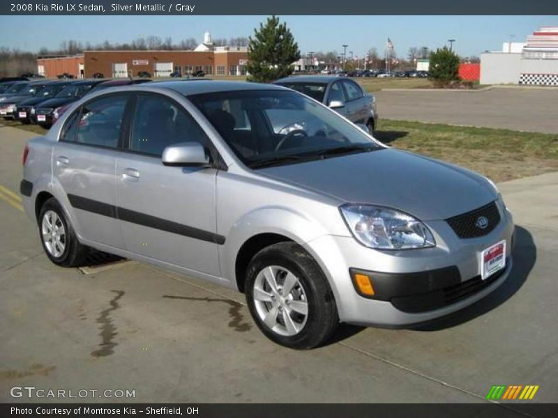 Silver Metallic / Gray 2008 Kia Rio LX Sedan