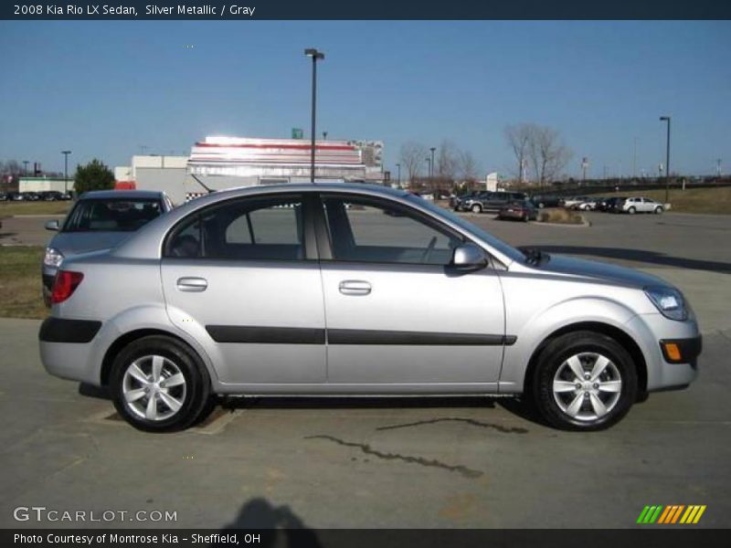 Silver Metallic / Gray 2008 Kia Rio LX Sedan