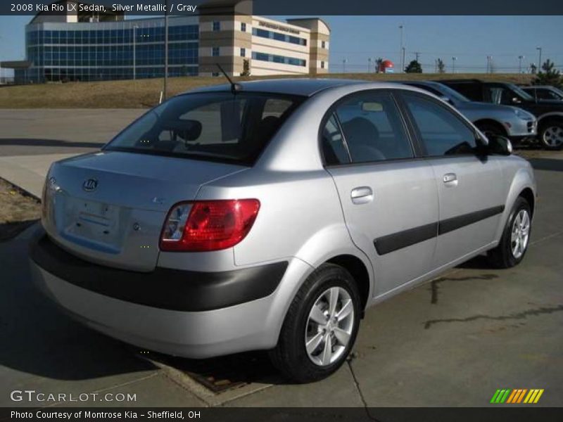 Silver Metallic / Gray 2008 Kia Rio LX Sedan