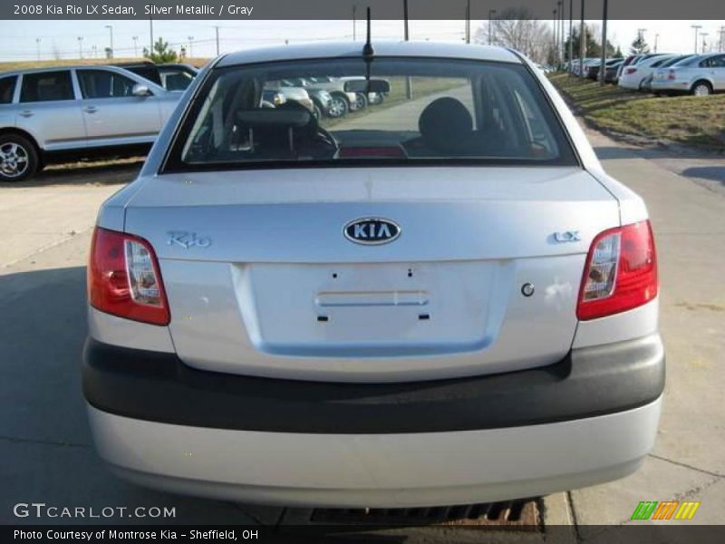 Silver Metallic / Gray 2008 Kia Rio LX Sedan