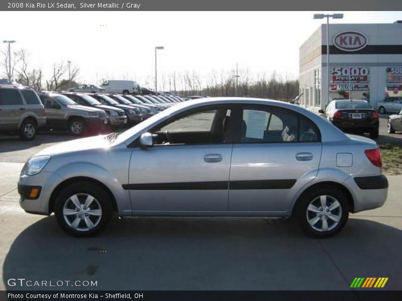 Silver Metallic / Gray 2008 Kia Rio LX Sedan