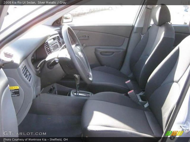 Silver Metallic / Gray 2008 Kia Rio LX Sedan
