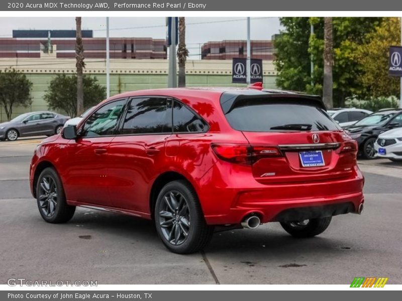 Performance Red Pearl / Ebony 2020 Acura MDX Technology AWD