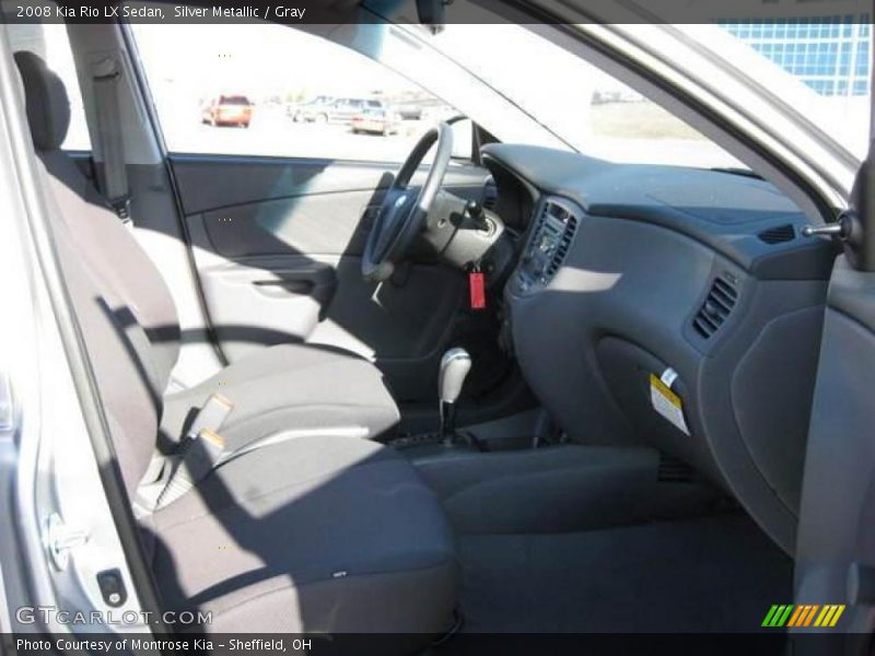 Silver Metallic / Gray 2008 Kia Rio LX Sedan