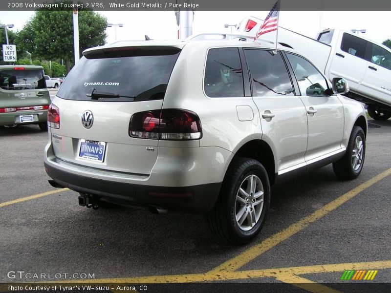 White Gold Metallic / Pure Beige 2008 Volkswagen Touareg 2 VR6