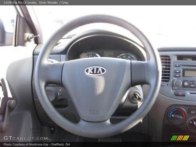 Silver Metallic / Gray 2008 Kia Rio LX Sedan