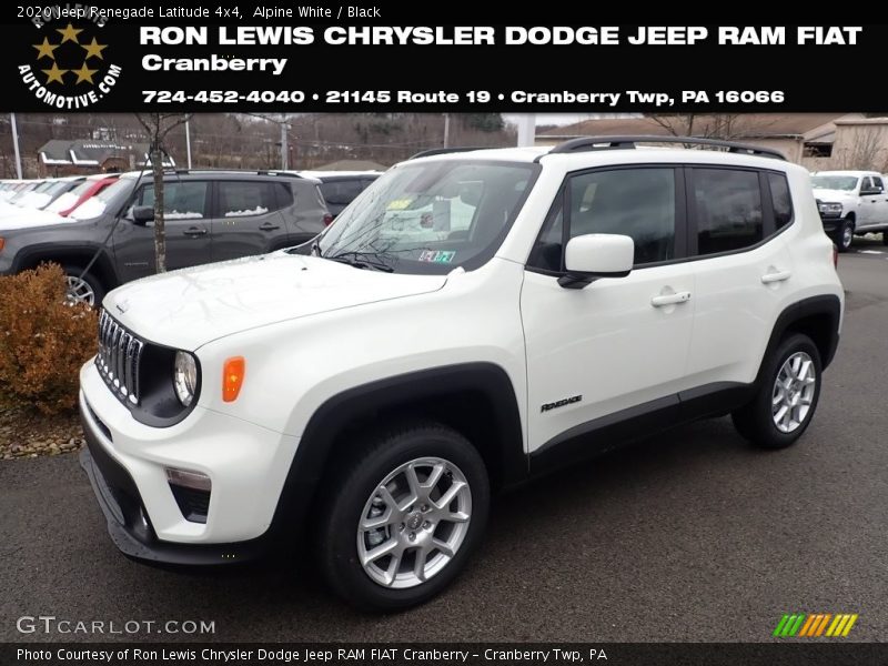 Alpine White / Black 2020 Jeep Renegade Latitude 4x4