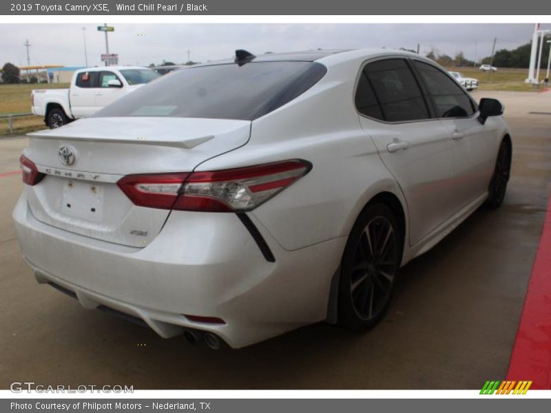 Wind Chill Pearl / Black 2019 Toyota Camry XSE