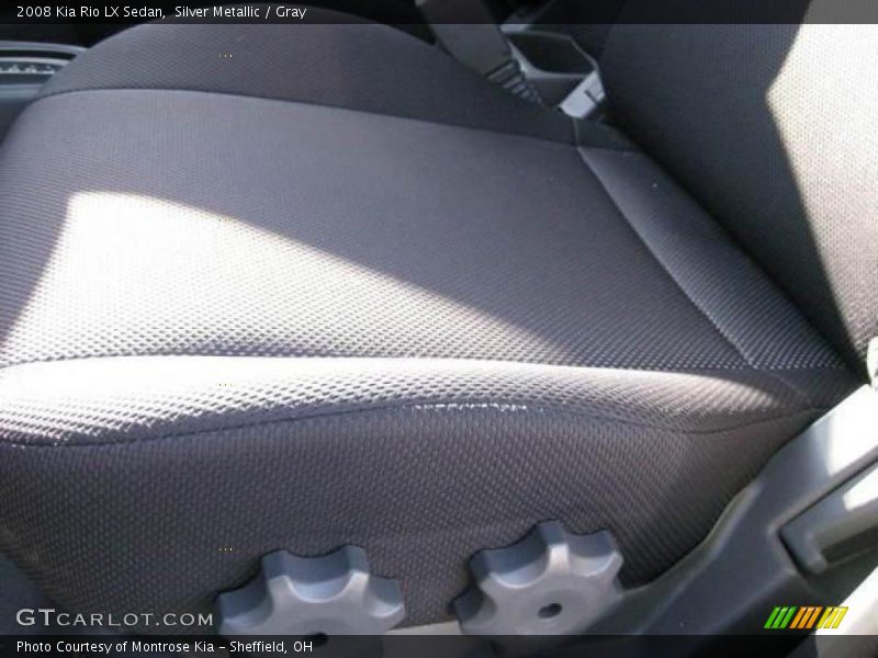 Silver Metallic / Gray 2008 Kia Rio LX Sedan