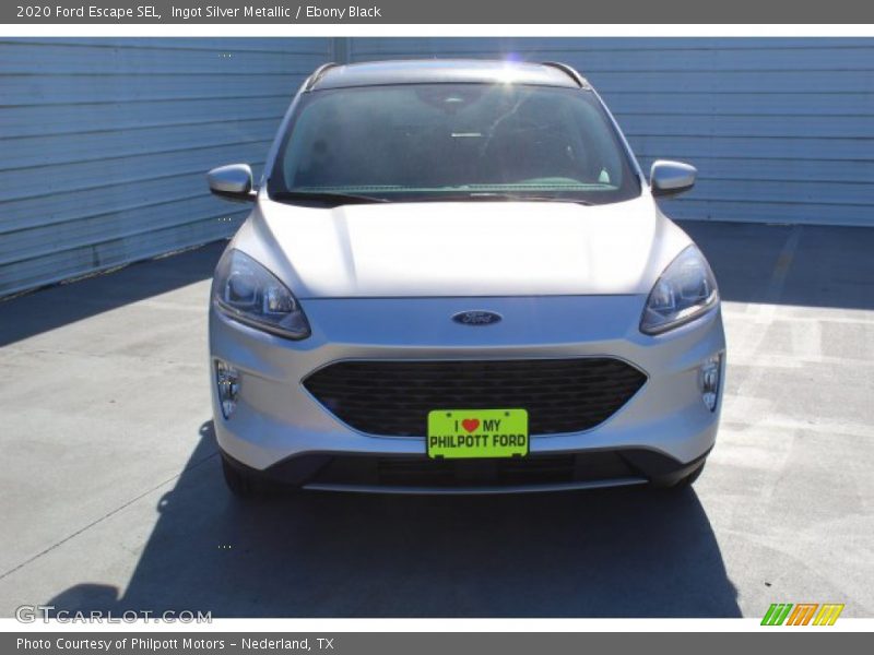 Ingot Silver Metallic / Ebony Black 2020 Ford Escape SEL
