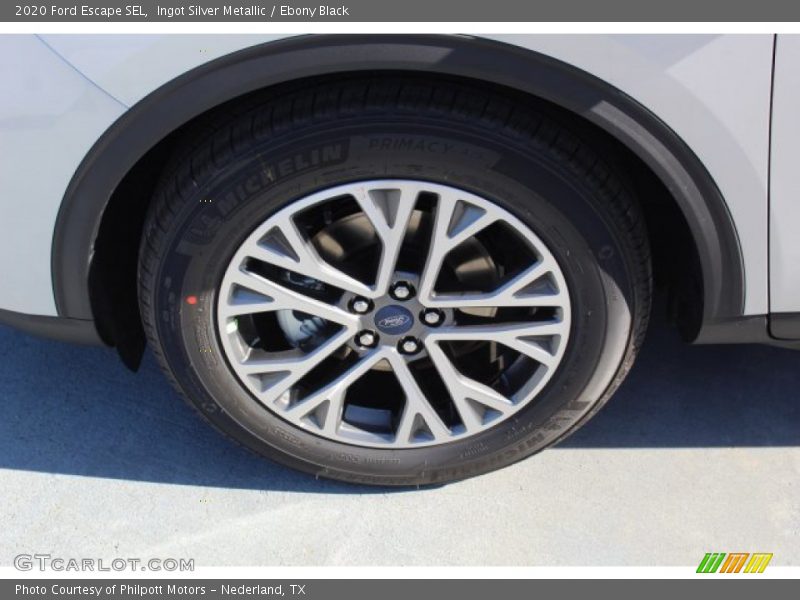 Ingot Silver Metallic / Ebony Black 2020 Ford Escape SEL