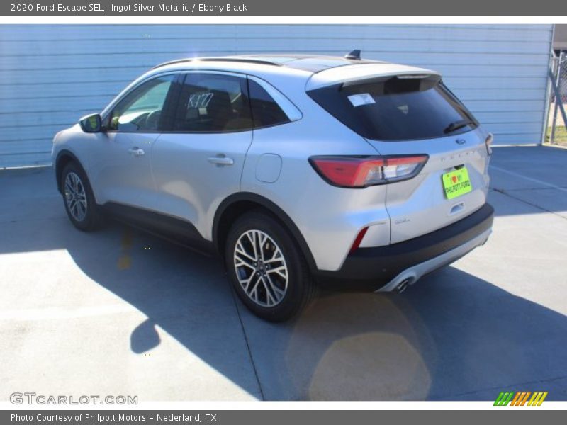 Ingot Silver Metallic / Ebony Black 2020 Ford Escape SEL