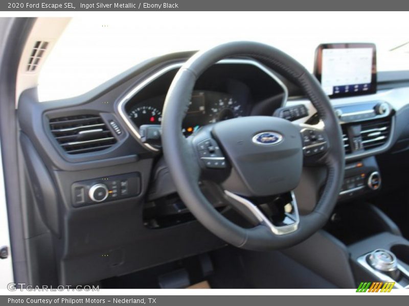 Ingot Silver Metallic / Ebony Black 2020 Ford Escape SEL