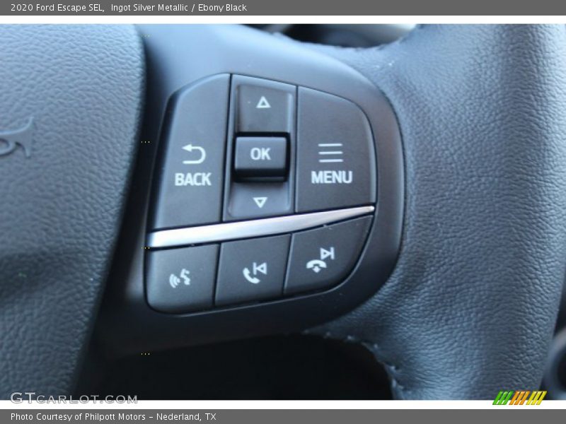 Ingot Silver Metallic / Ebony Black 2020 Ford Escape SEL