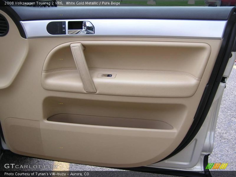 White Gold Metallic / Pure Beige 2008 Volkswagen Touareg 2 VR6