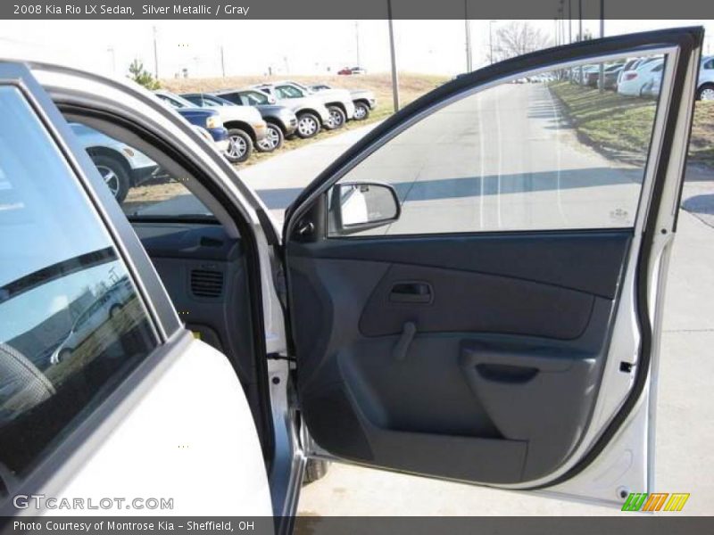 Silver Metallic / Gray 2008 Kia Rio LX Sedan