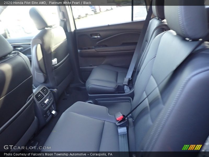 Platinum White Pearl / Black 2020 Honda Pilot Elite AWD
