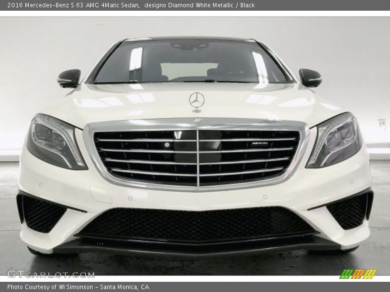 designo Diamond White Metallic / Black 2016 Mercedes-Benz S 63 AMG 4Matic Sedan