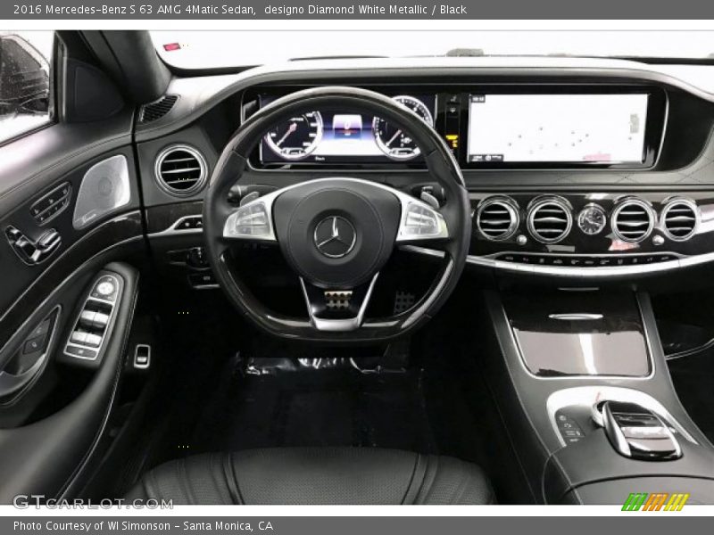designo Diamond White Metallic / Black 2016 Mercedes-Benz S 63 AMG 4Matic Sedan