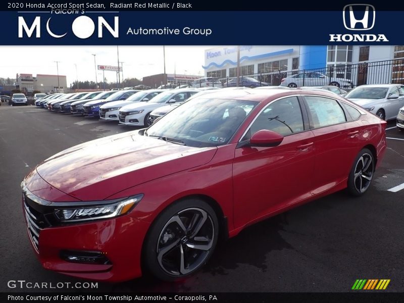 Radiant Red Metallic / Black 2020 Honda Accord Sport Sedan