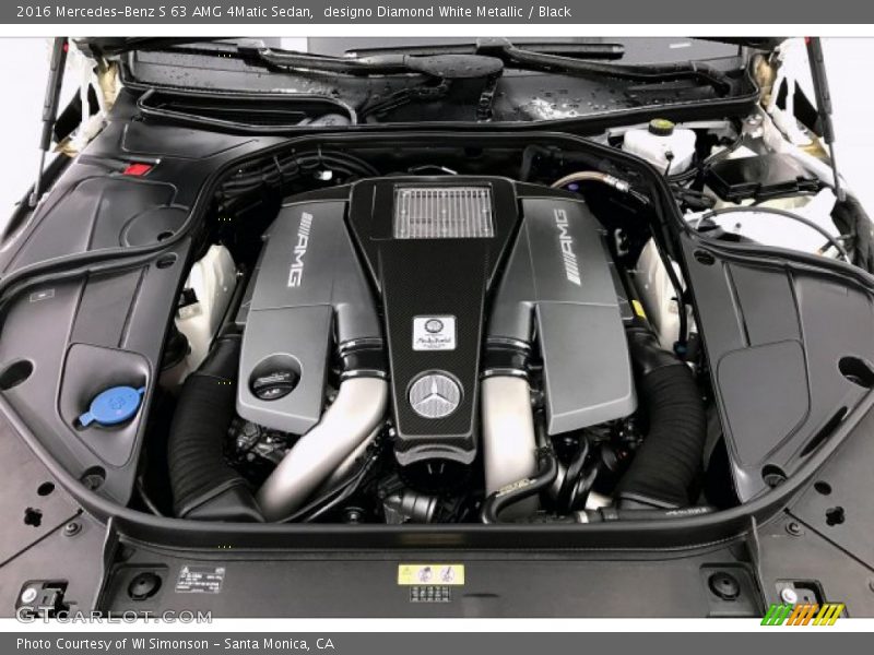  2016 S 63 AMG 4Matic Sedan Engine - 5.5 Liter AMG biturbo DOHC 32-Valve VVT V8