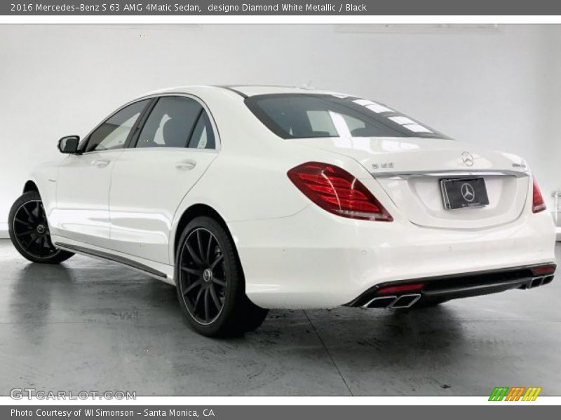 designo Diamond White Metallic / Black 2016 Mercedes-Benz S 63 AMG 4Matic Sedan