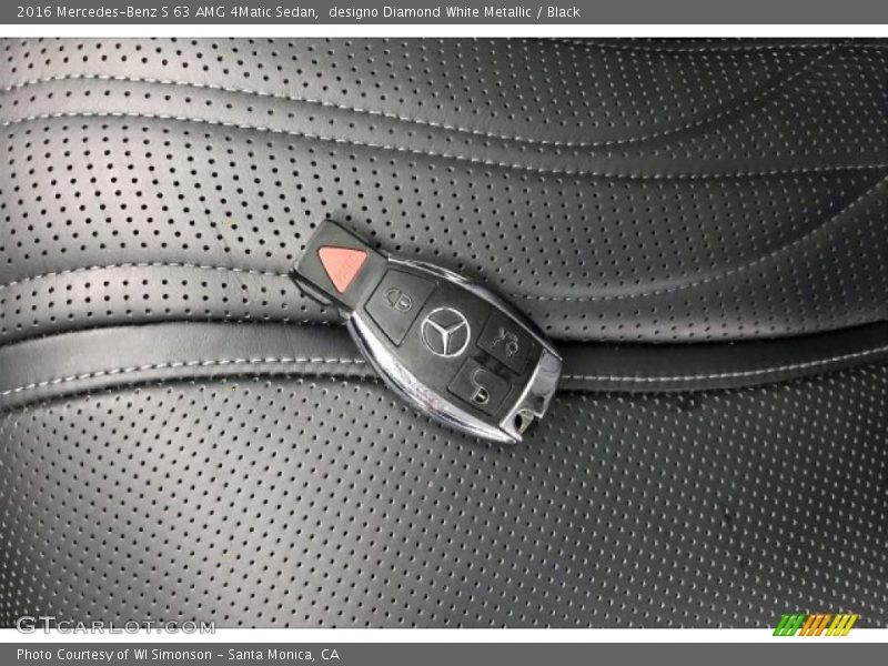 designo Diamond White Metallic / Black 2016 Mercedes-Benz S 63 AMG 4Matic Sedan
